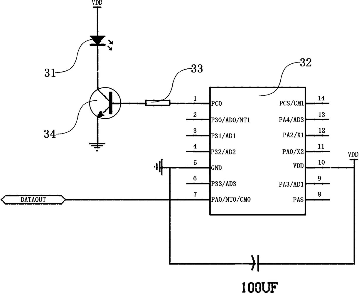 Object moving direction sensing device