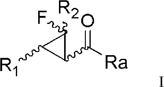 Monofluorocyclopropane compounds as well as preparation method and application for same