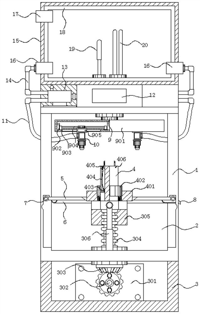 Water pump casting cleaning device