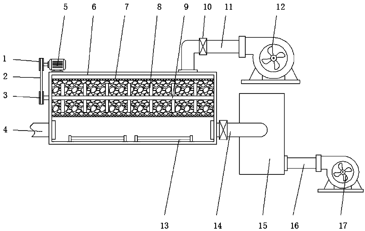 Activated carbon adsorption and desorption regeneration device for organic waste gas treatment