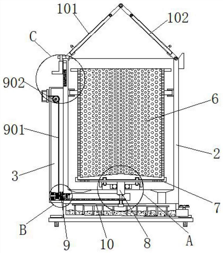 A solid-liquid separation trash can for municipal environmental protection