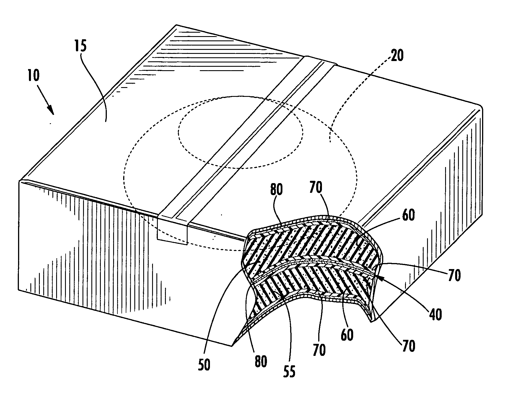 Heat resistant foam-in-bag packaging