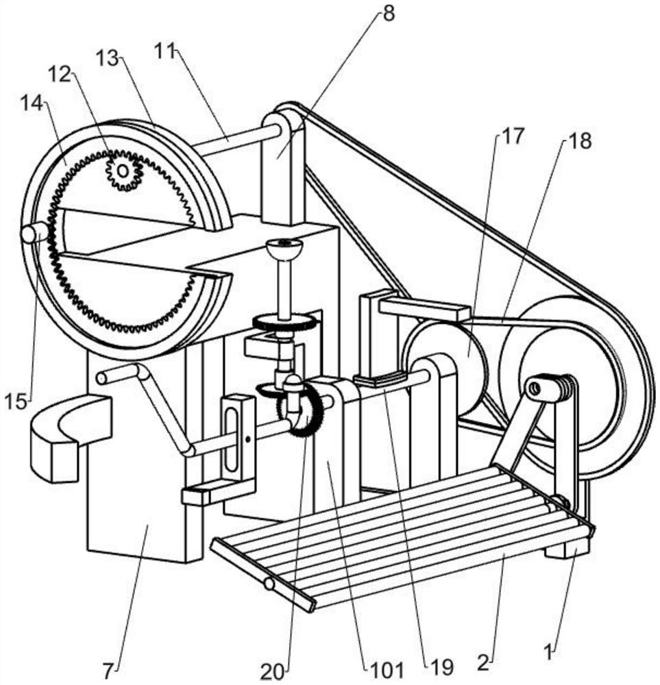 A waste wire packaging device for construction waste recycling