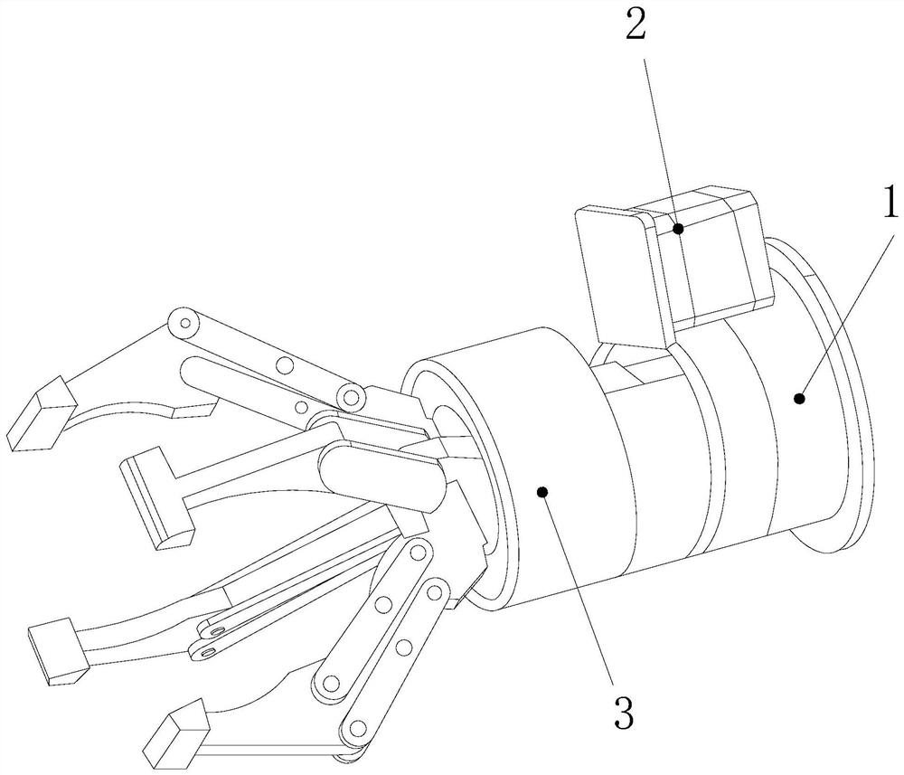 Plastic bottle plastic injection mold opening and taking manipulator