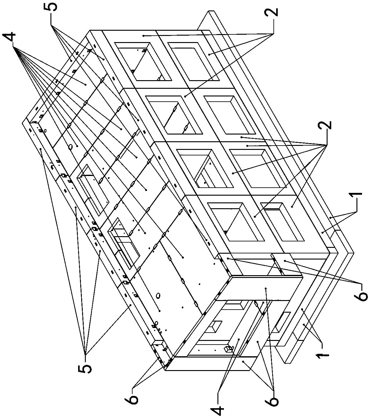 Dry-method-connection plate-type structural system and construction method thereof