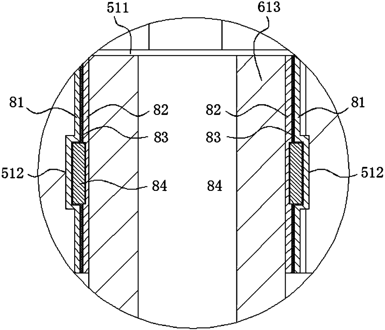 Treatment device for thiocyanate wastewater