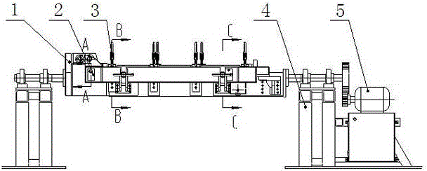 Welding tooling and welding method for driving frame of construction elevator