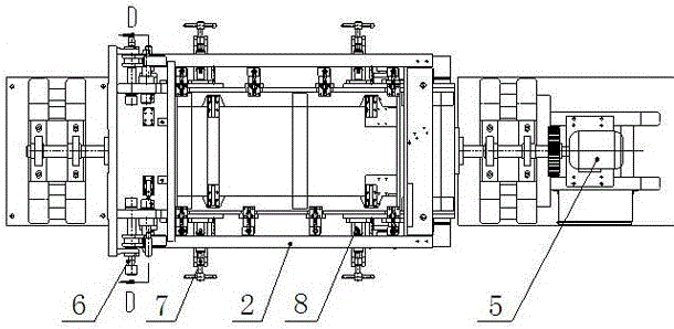 Welding tooling and welding method for driving frame of construction elevator