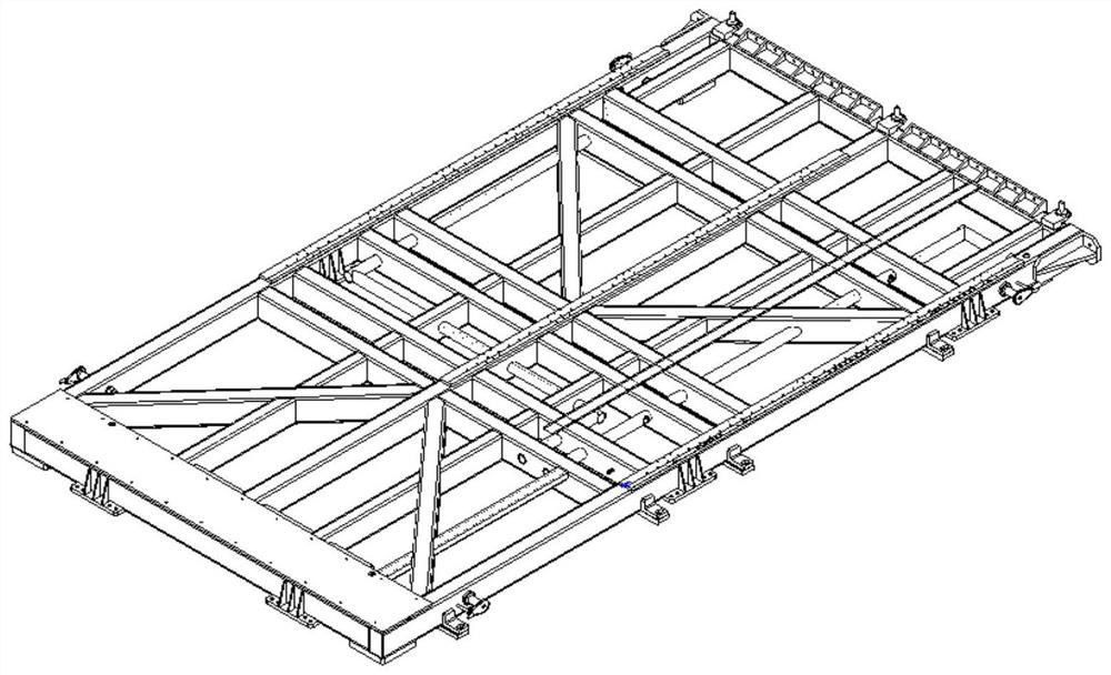 High-precision attitude adjustment equipment for thin-wall cabin of large spacecraft