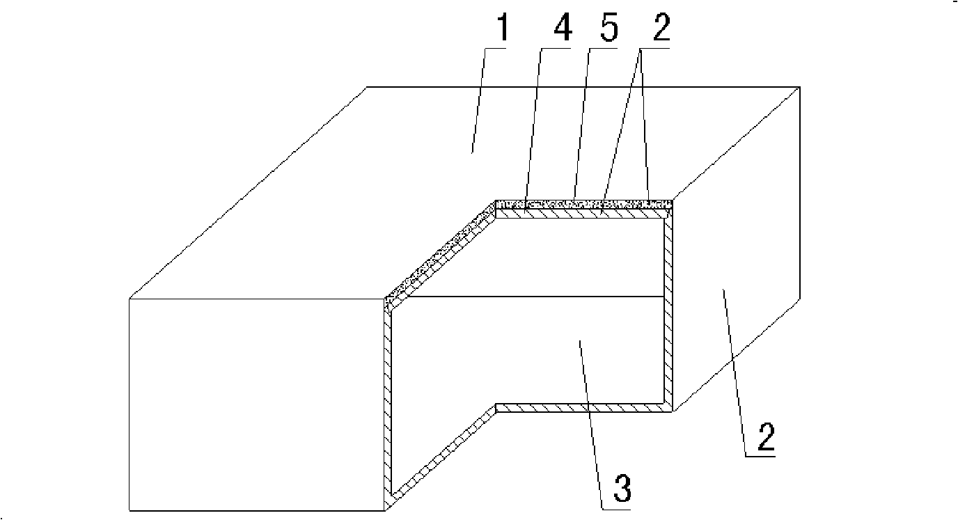 Hollow carcass for cast-in-situ concrete stuffing