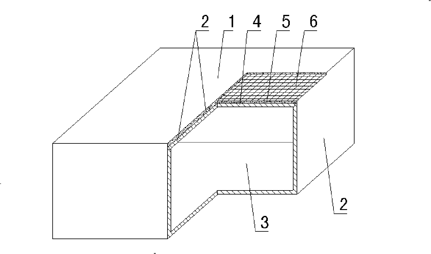 Hollow carcass for cast-in-situ concrete stuffing