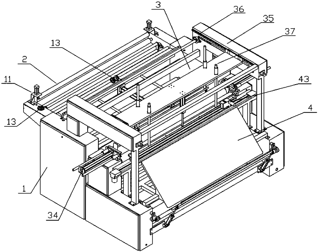 Automatic cloth rolling machine