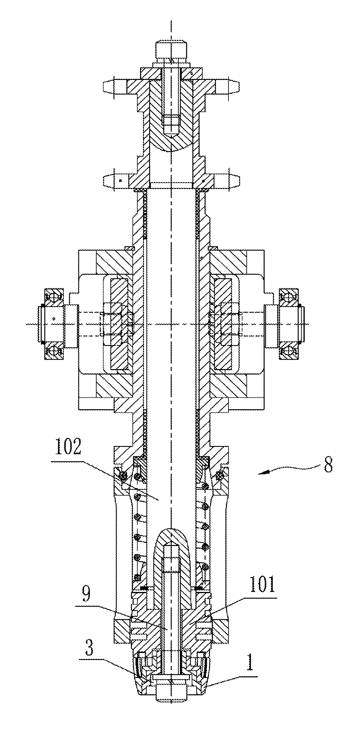 Preform clamping head