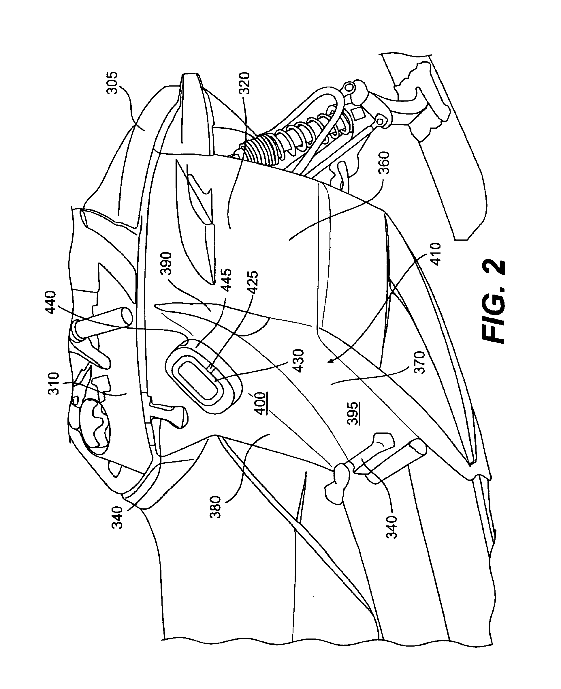 Side panel for a snowmobile