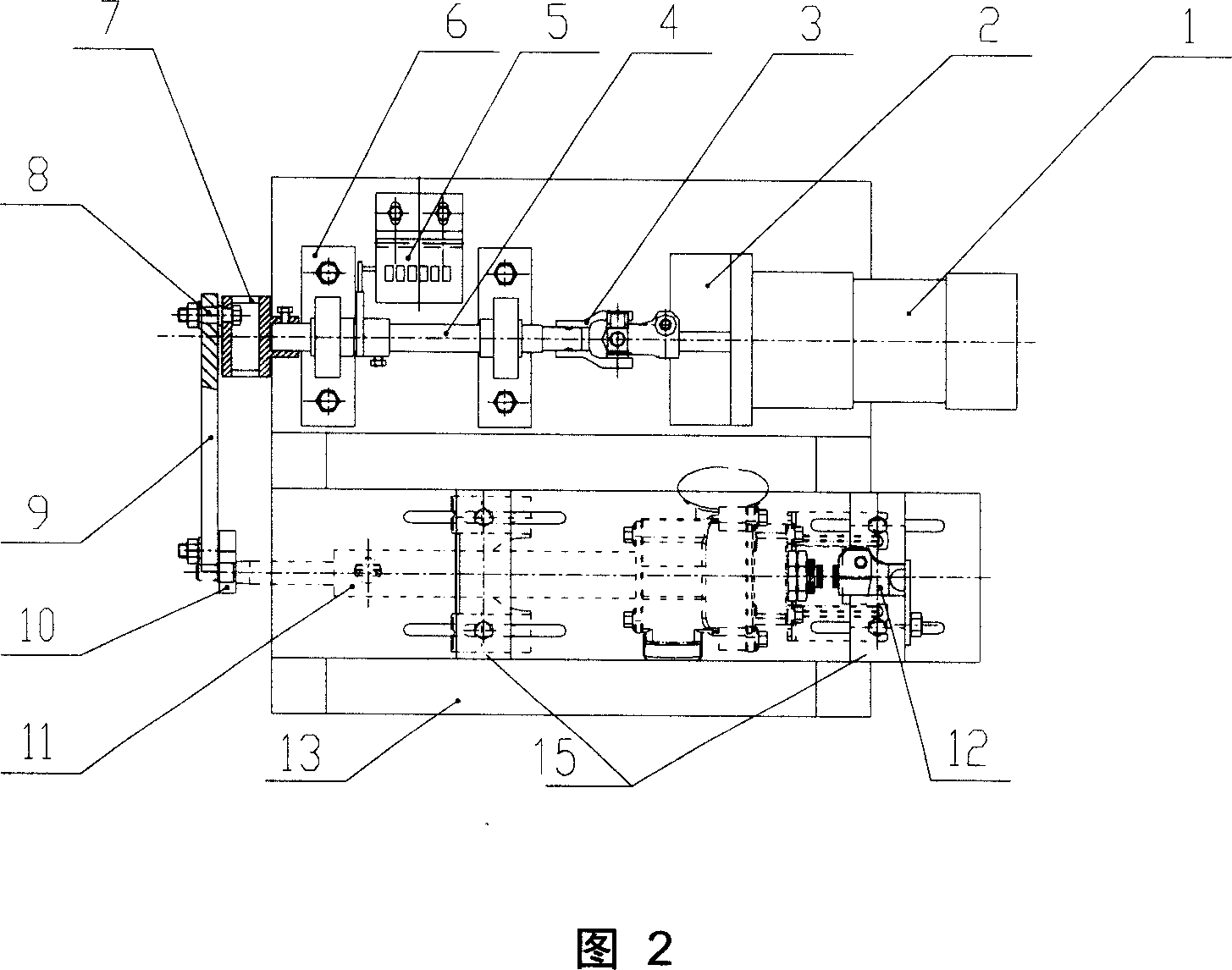 Automobile pipe column type electric power steering gear torsional fatigue test platform and test method