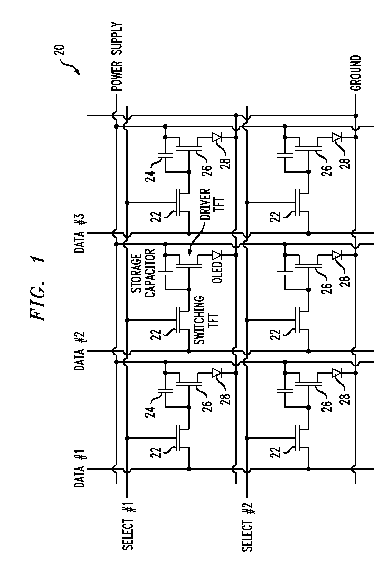 Hybrid junction field-effect transistor and active matrix structure