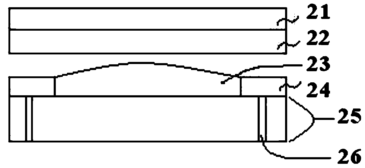 A light curable frame glue material composition