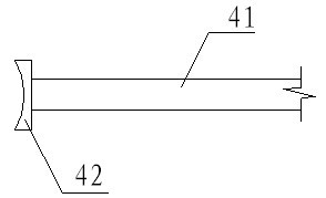 Pulling reinforcement method for internal fissure of dangerous rock