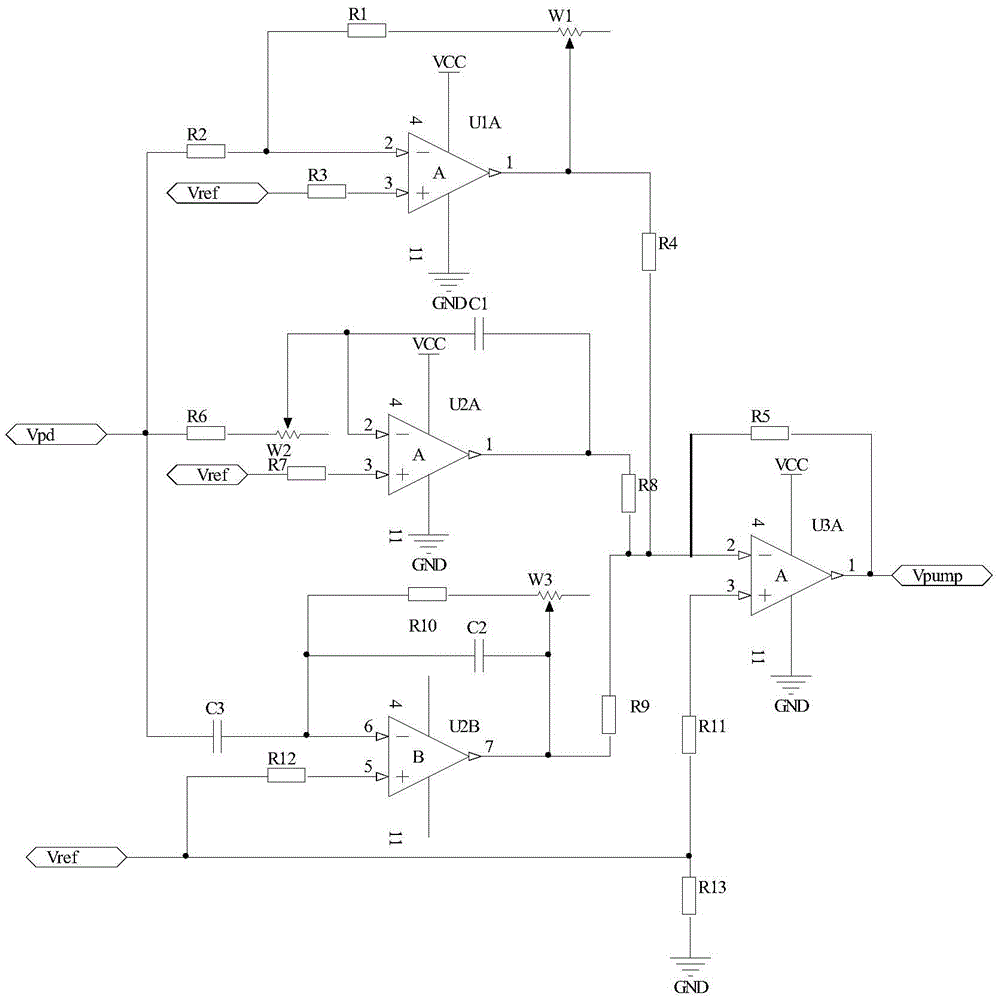 Double-ring feedback gain flattening erbium-doped optical fiber amplifier