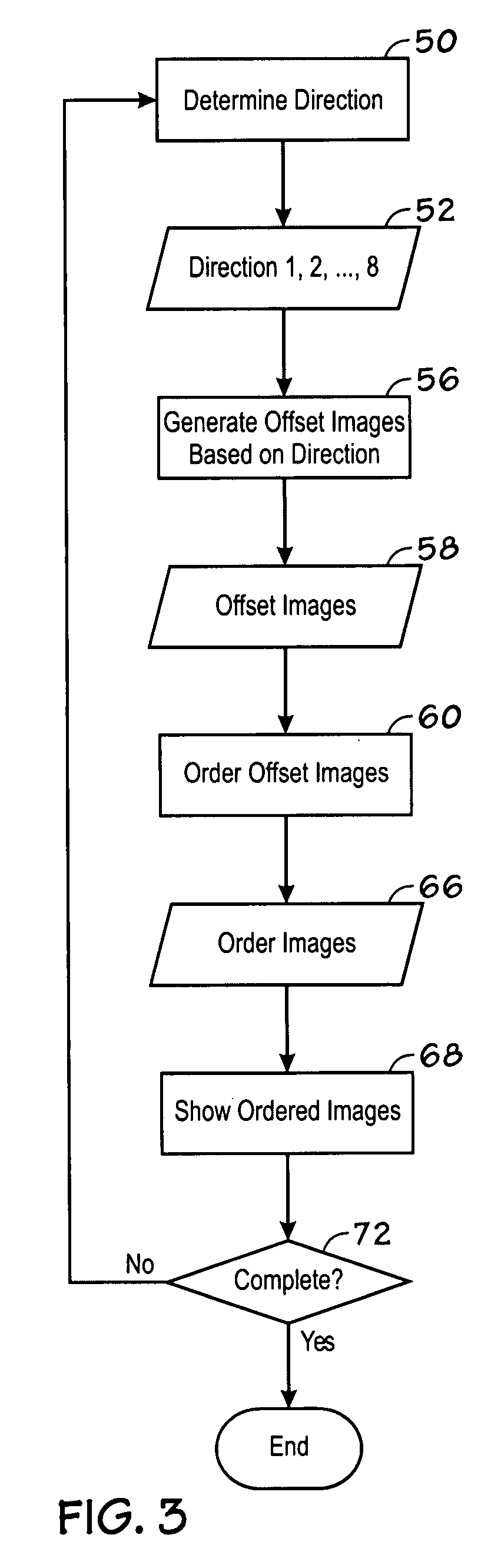 Image animation with transitional images