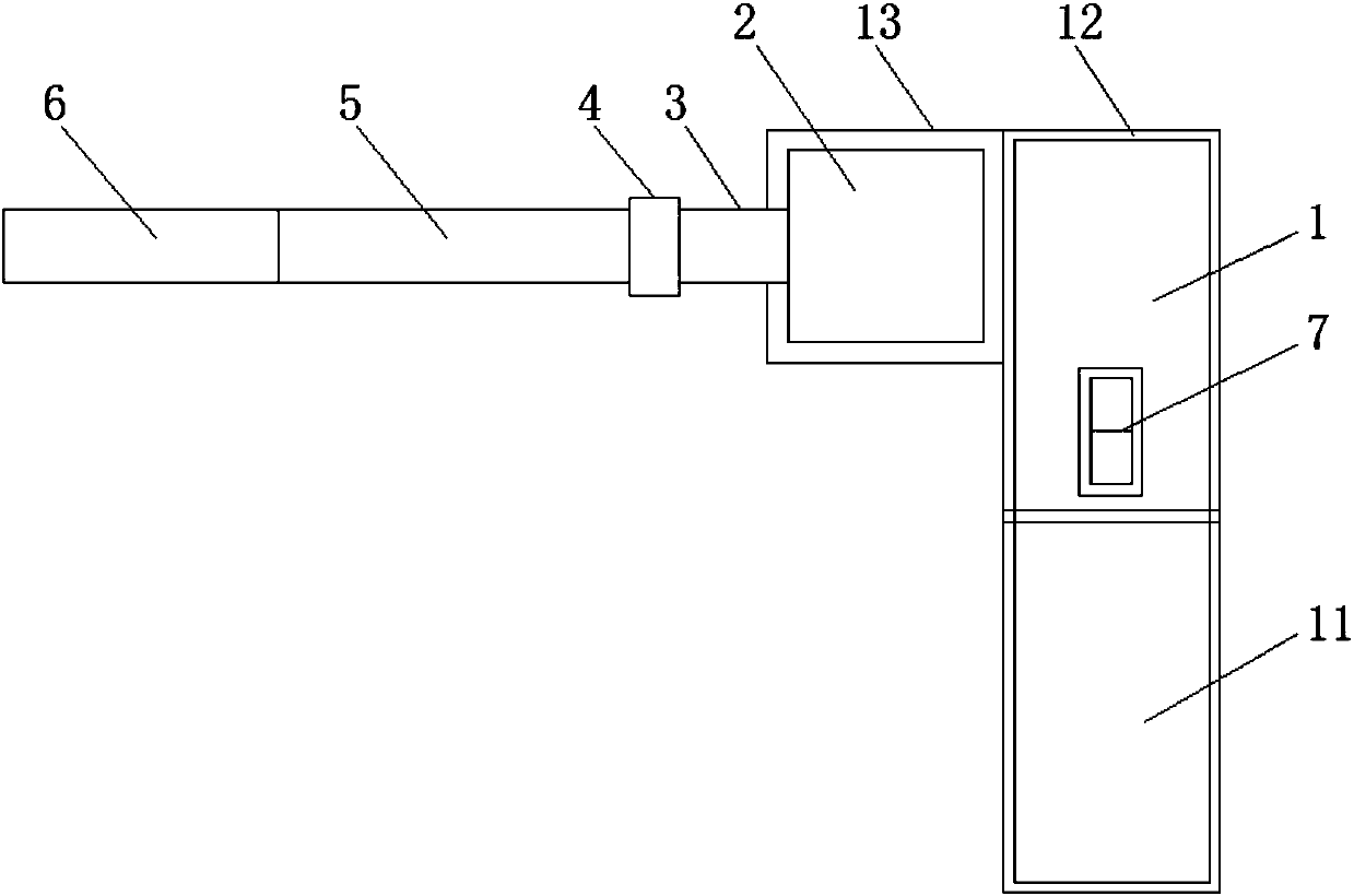 Telescopic grinding machine convenient to use