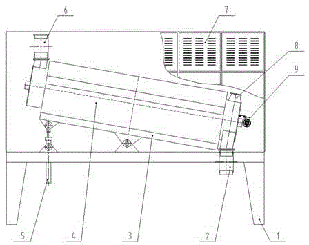 Plant stem type continuous microwave expansion device