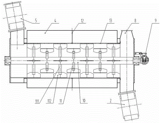 Plant stem type continuous microwave expansion device