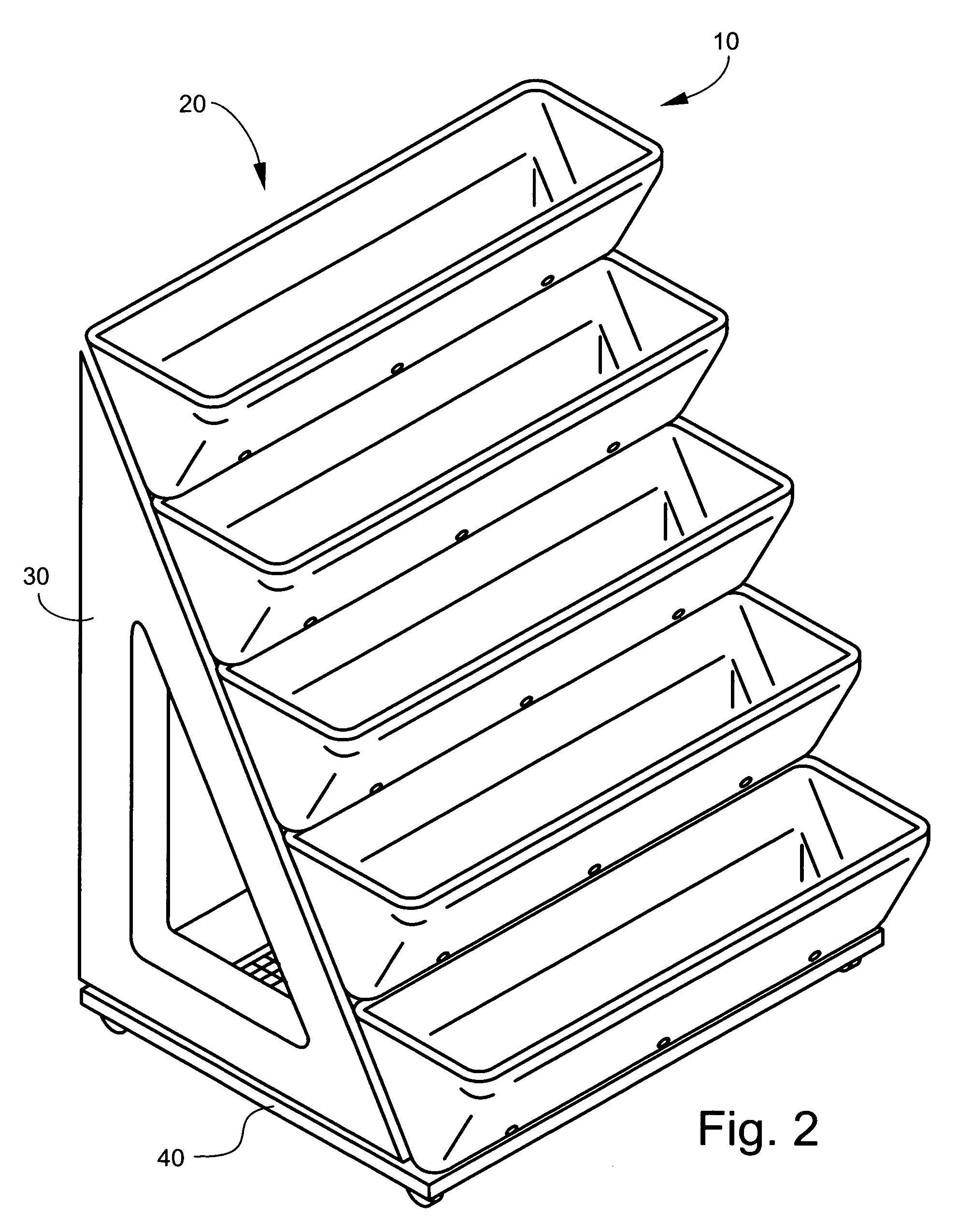 Mobile garden cart