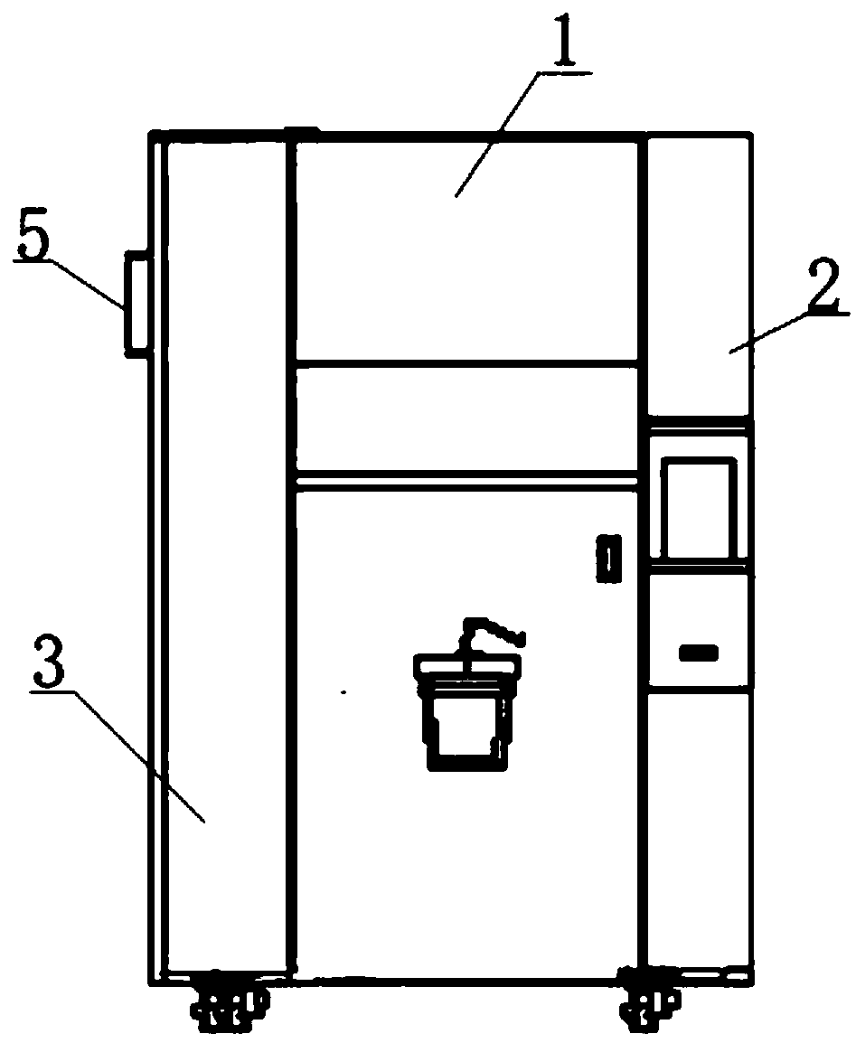 Self-service fresh juice all-in-one vending machine and vending method thereof