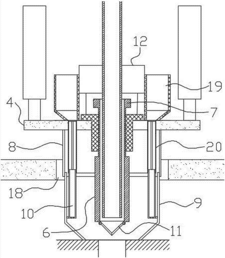 Automatic sapling fertilizing and planting device