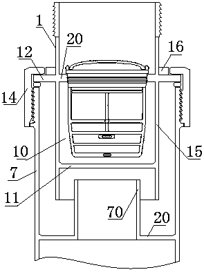 Maglev emission closed odor isolation methodand device for sink