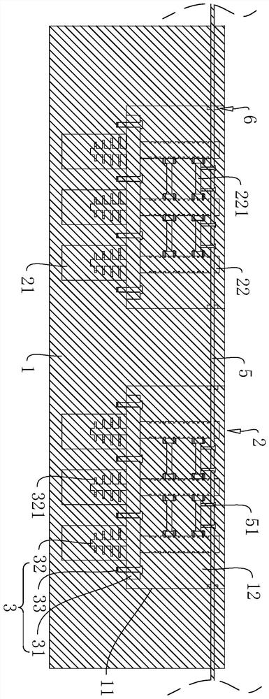 Coastal city building foundation multilayer reinforcing structure