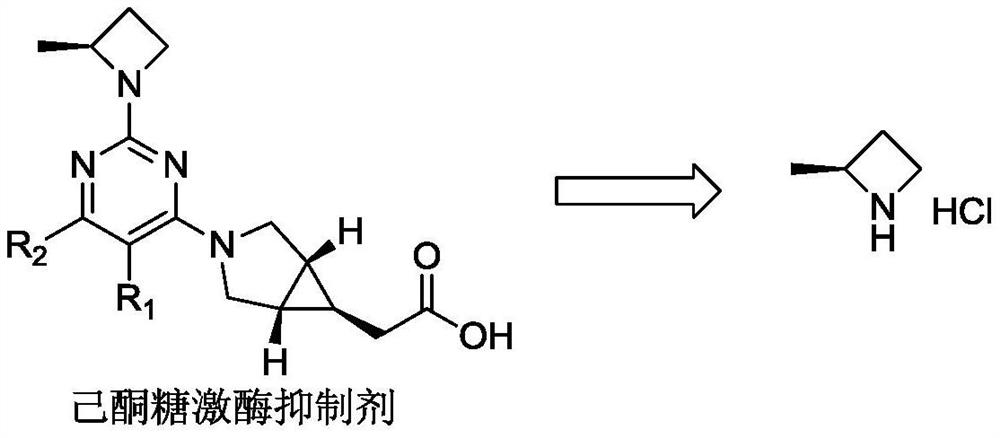 Preparation method of (S)-2-methyl azetidine hydrochloride