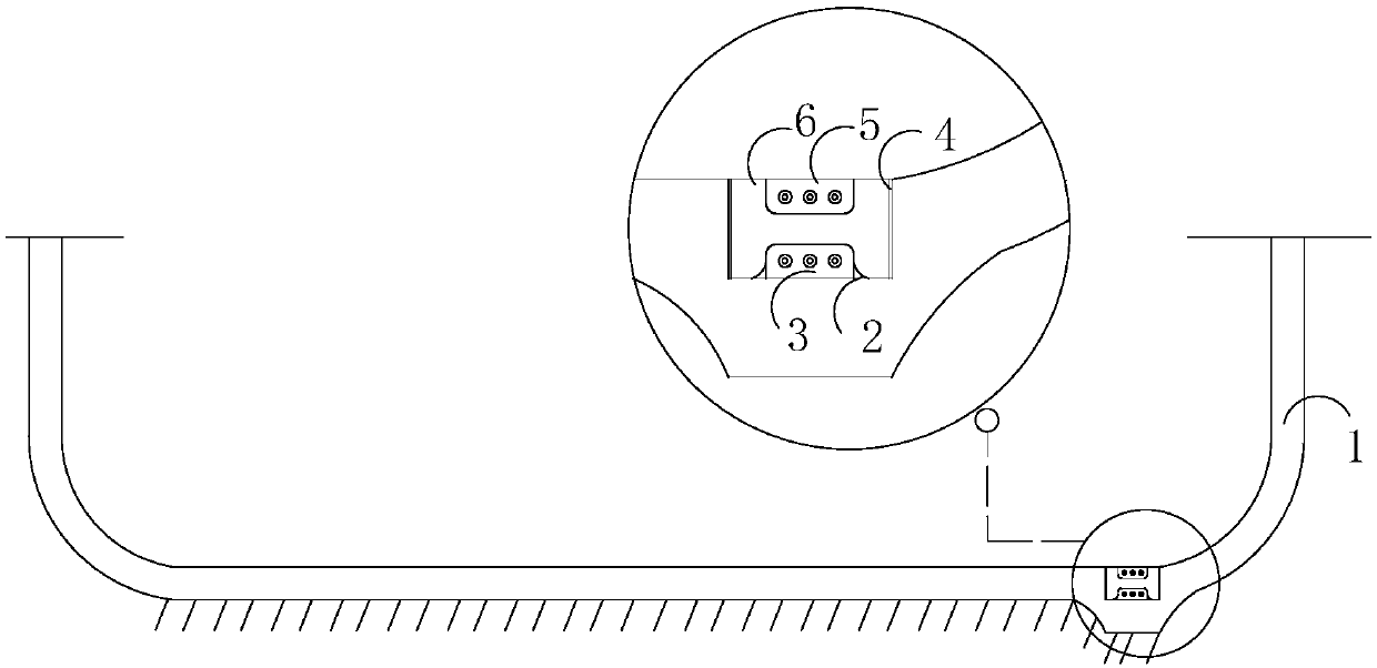 Drainage structure for defrosting and deicing of intelligent refrigerator