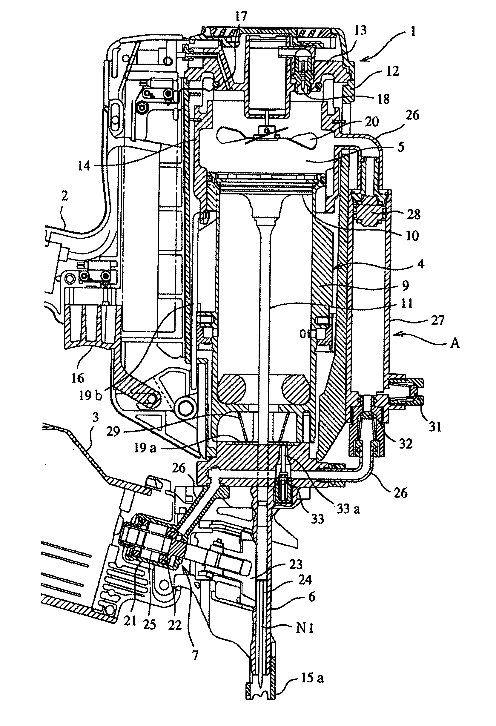 Gas Combustion type driving tool