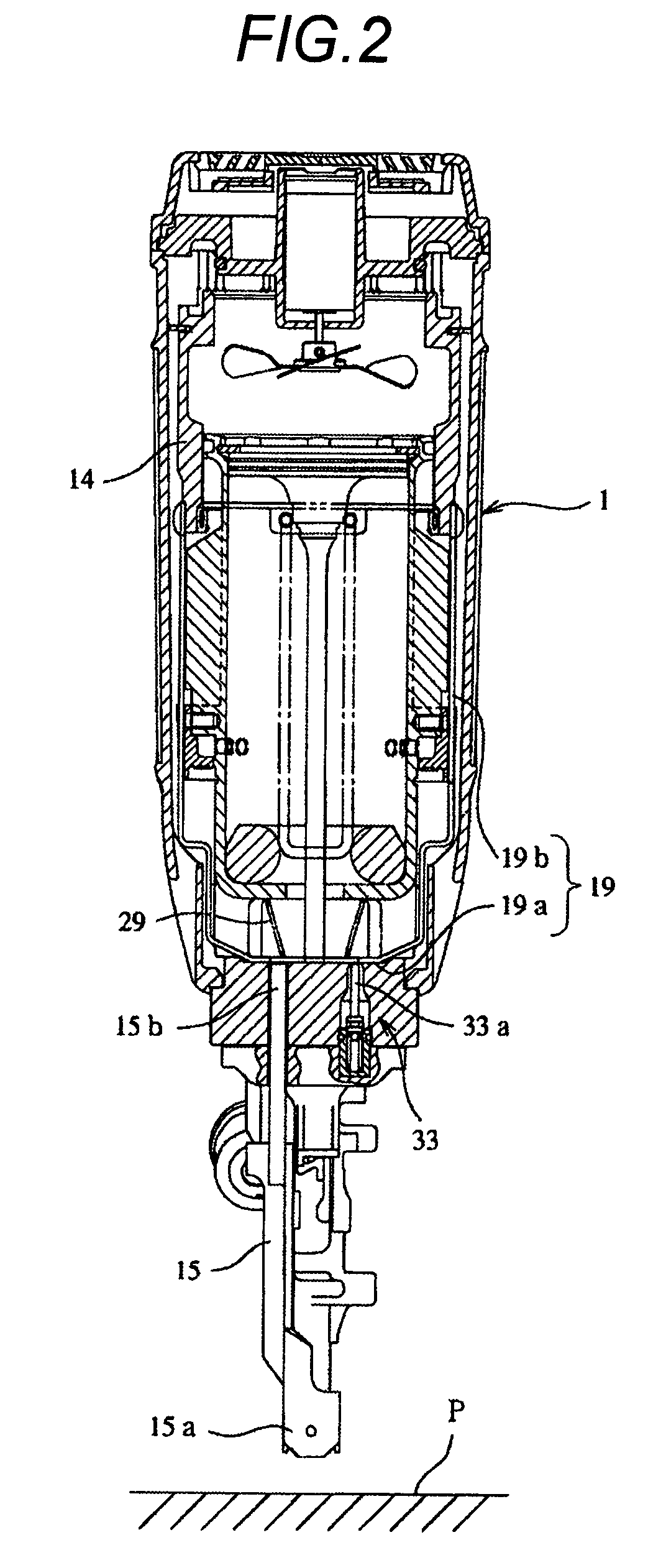 Gas Combustion type driving tool