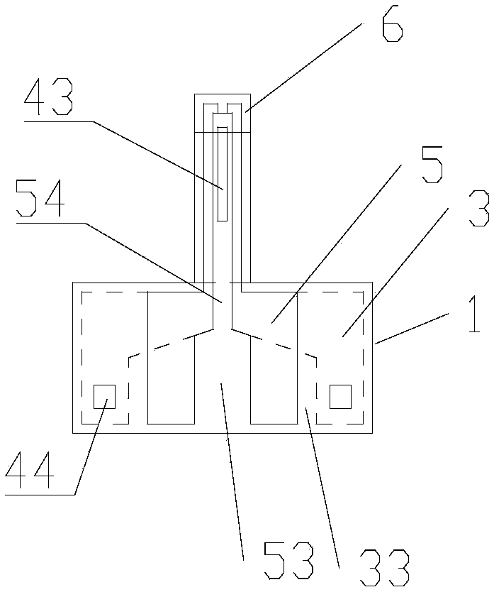 Single suspension beam gas sensor, sensor array and preparation method of sensor