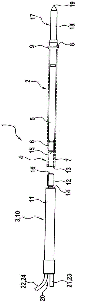 Spring contact pin arrangement