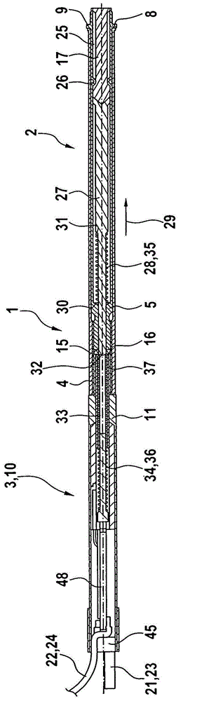 Spring contact pin arrangement