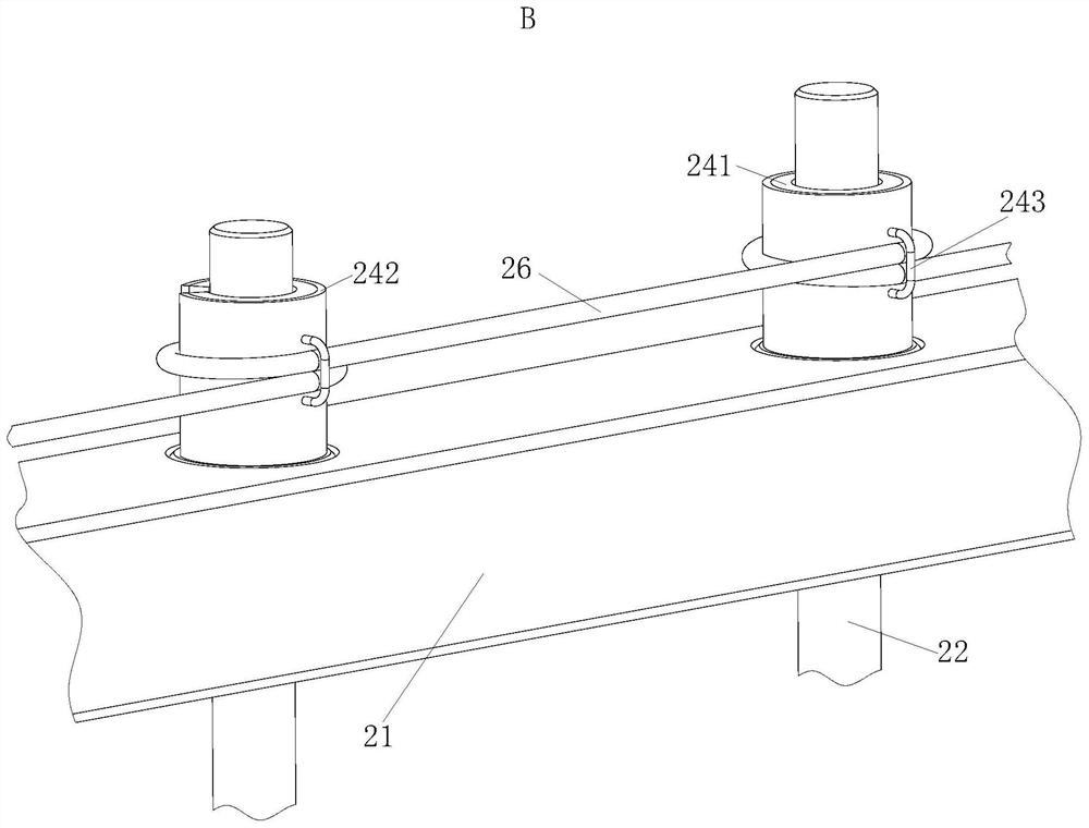 Uniform spraying device for curved-surface plate