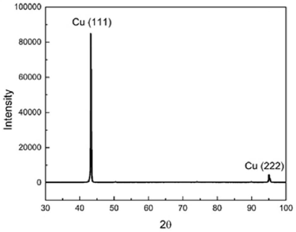 Method for rapidly preparing (100) single crystal copper