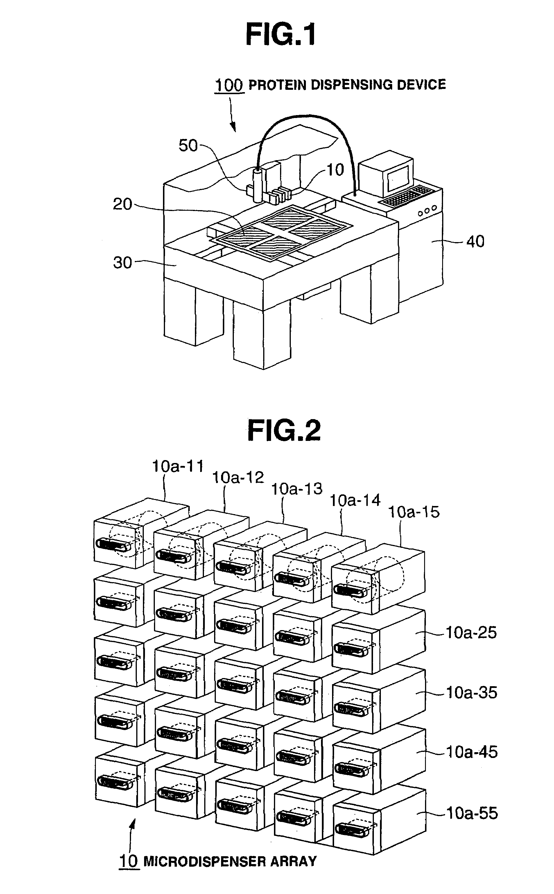 Dispensing device, dispensing method and method of detecting defective discharge of solution containing biological sample