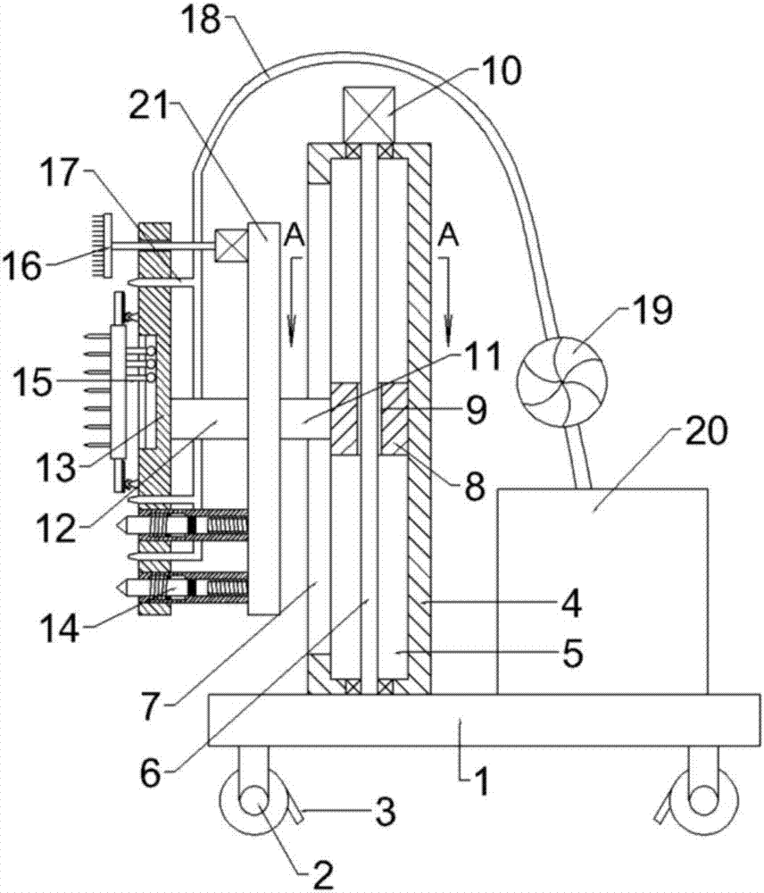 Building decoration apparatus for removing lime coating on old walls