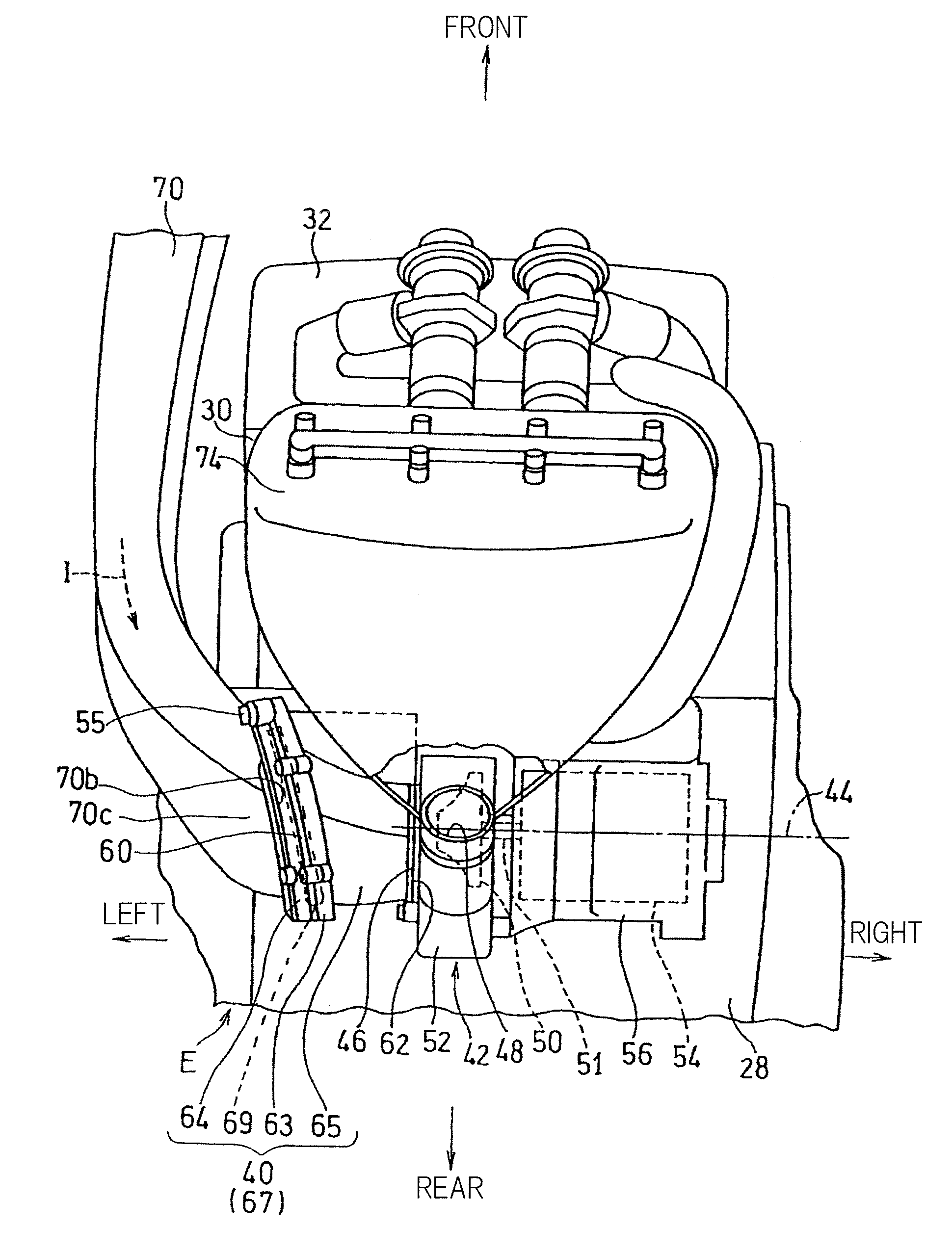 Air intake duct of saddle-ridden vehicle