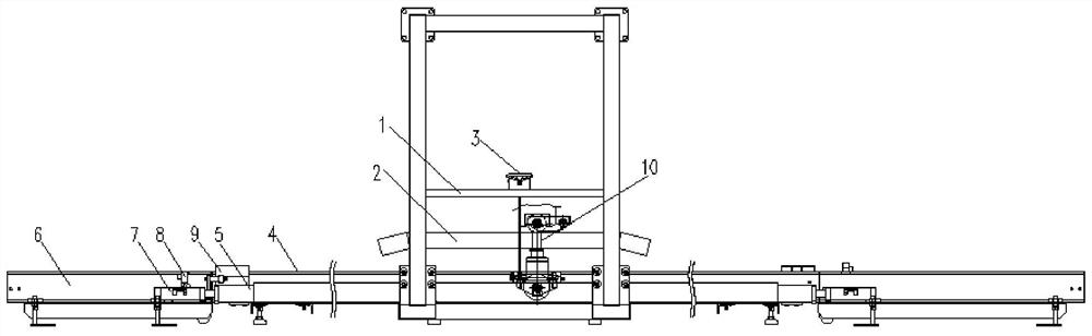 Rail alignment and limit device for maintenance lifts