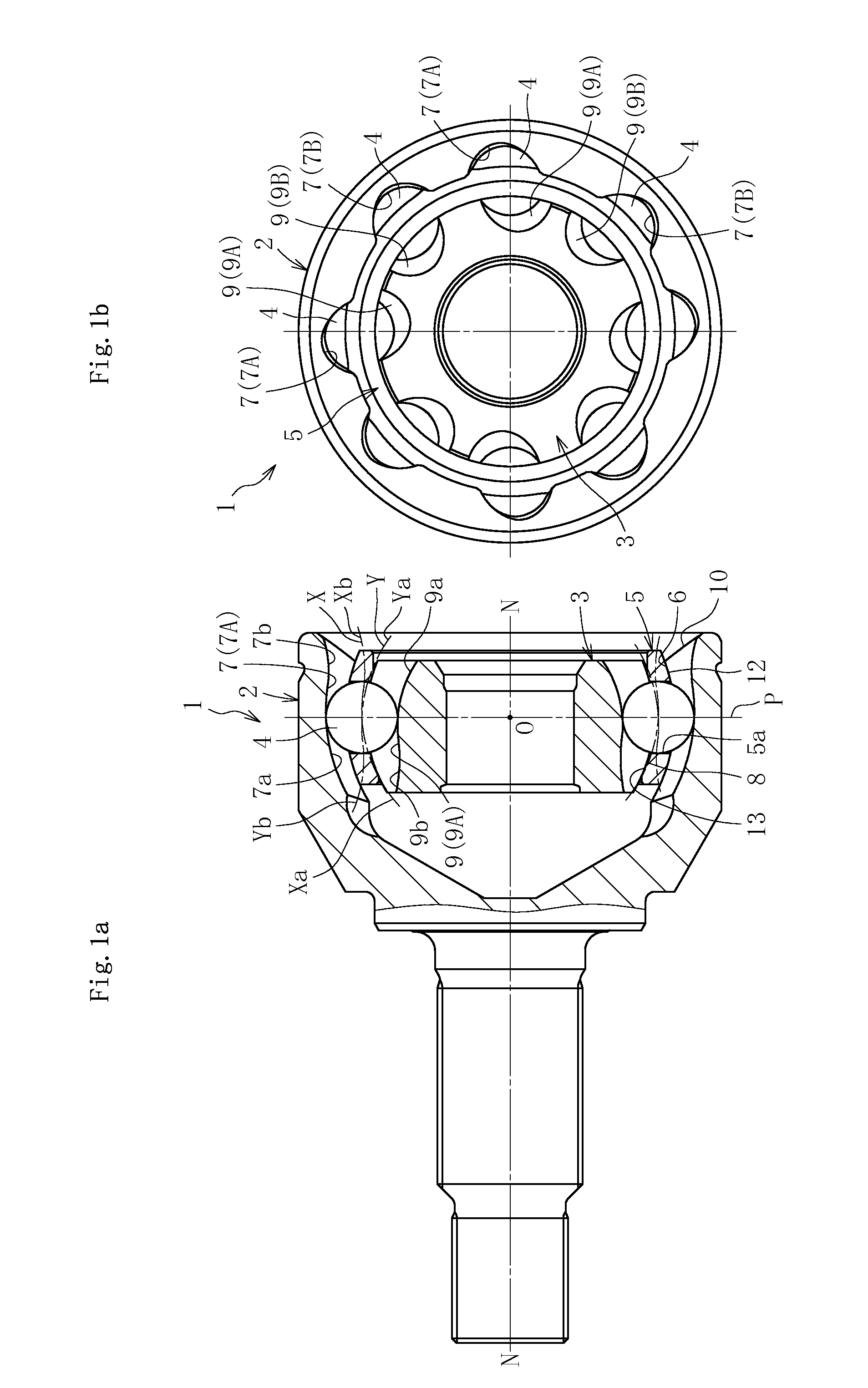 Fixed type constant-velocity universal joint