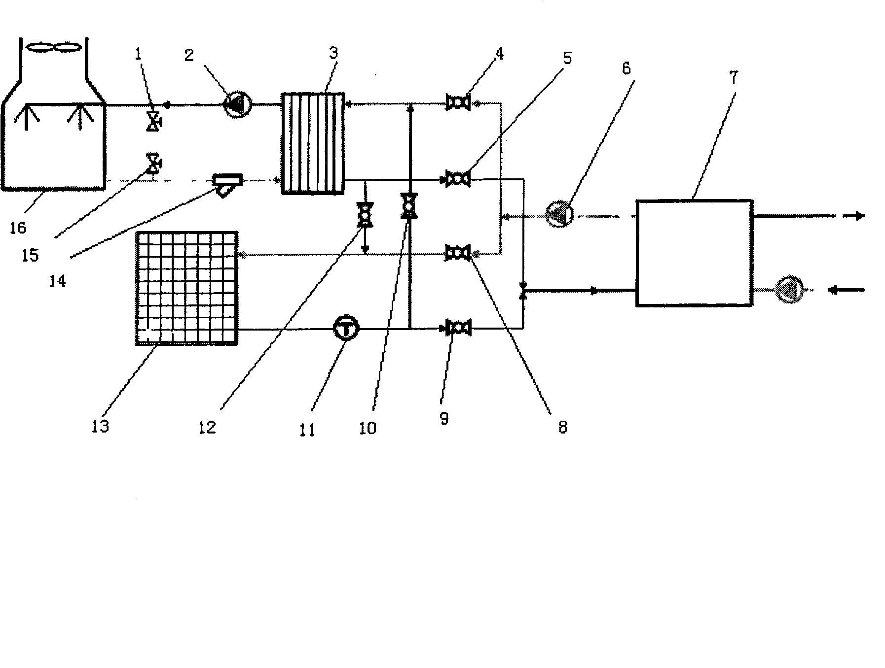 Multiple closed loop soil-derived water-water heat pump system