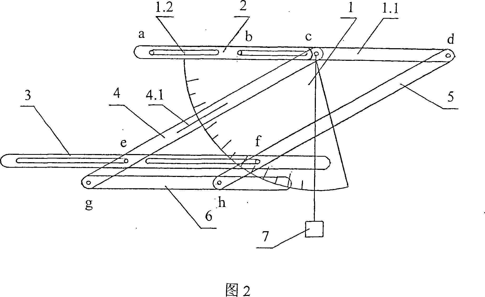 Oral maxillofacial one third vertical dimension measuring ruler