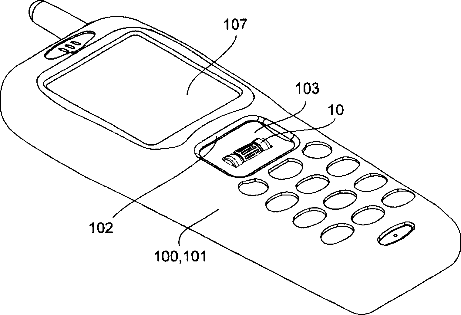 Rotating and pressing operation type electronic component and electronic device using the same