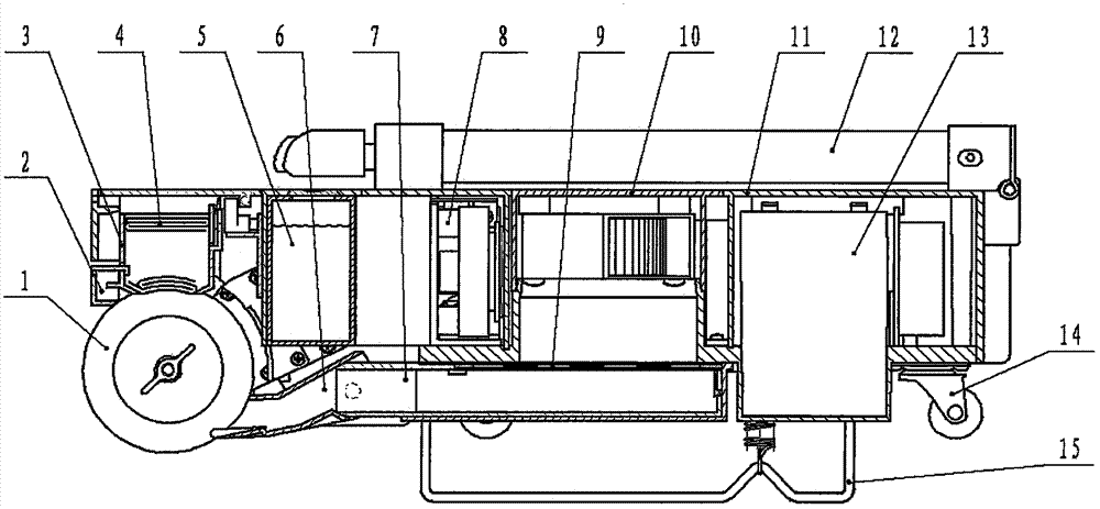 A dual-purpose machine for wiping floors and shoes